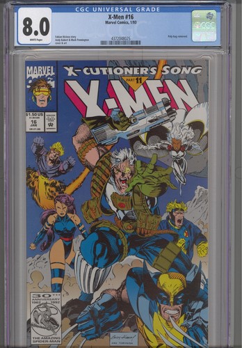 X-Men #16 CGC 8.0 1993 Marvel Comics X-cutioner's Song Part 11