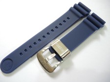 NEW 22MM BLUE SILICONE RUBBER STRAP DIVERS TURTLE OR SKX007 /6309-7040 WATCH