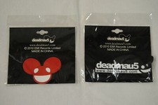 Image of DEADMAU5 BLACK & RED PAIR OF RUBBER FRIDGE MAGNETS NEW OFFICIAL RARE SET
