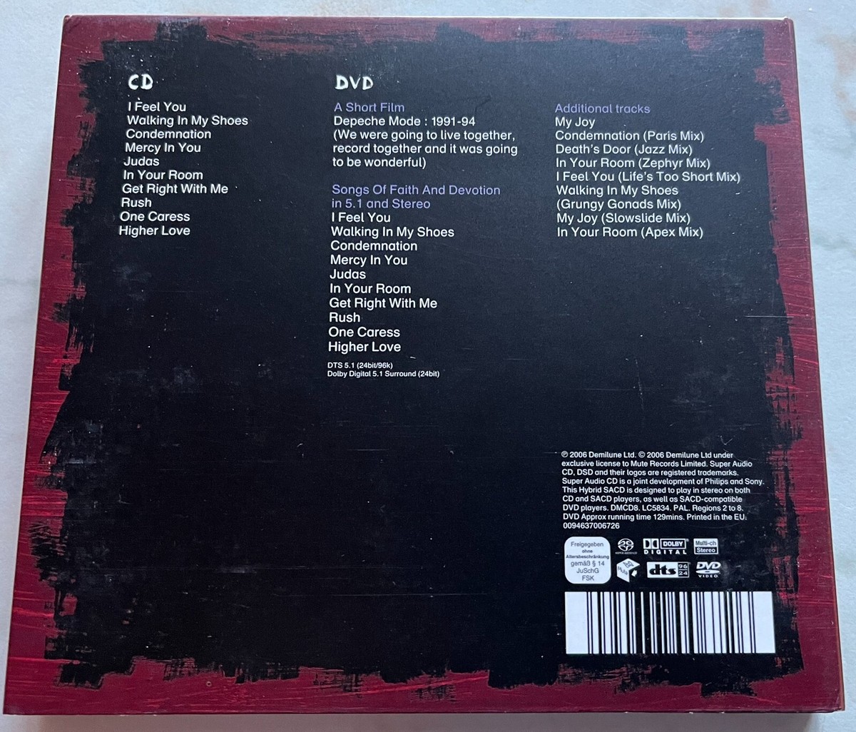 Depeche Mode Songs Of Faith & Devotion SACD DVD Rare Collectors