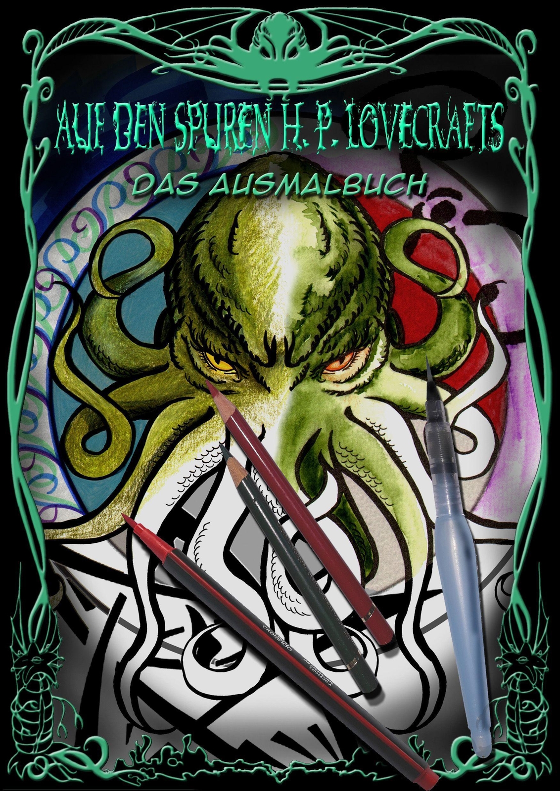 Thumbnail - Auf Den Spuren H. P. Lovecrafts Das Ausmalbuch Torsten Low Taschenbuch