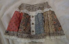 Mustard Pie Twirl Skirt Size 8 tiered lace gorgeous GB17