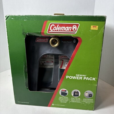Coleman Gemini Power Pack Propane Dual Fuel Grill BBQ Outdoors Camping F4