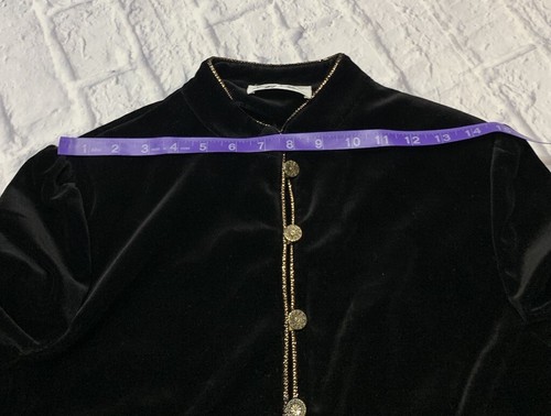 Vintage Jacket Blazer 1950/60s Velvet Medium - Picture 10 of 10