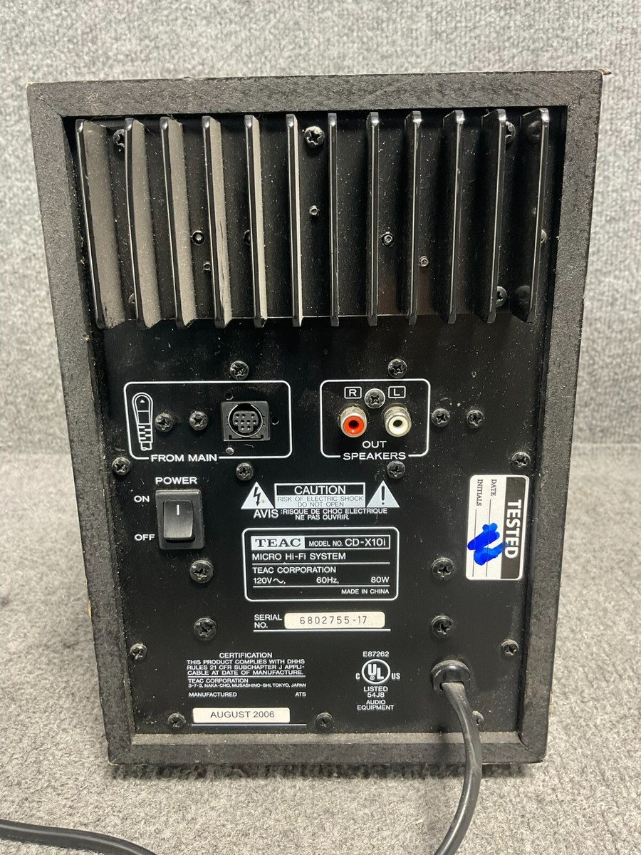 Teac Subwoofer Only CD-X10i For Micro Hi-Fi System, Power Teac Subwoofer Only CD-X10i For Micro Hi-Fi System, Power