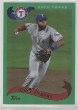 2020 Topps Archives 2002 Topps Green Foil 8/15 Elvis Andrus #294 1dm7
