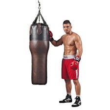 Leather Uppercut Punching Bag 4ft, Boxing Bag, Heavy Bag, Sandbag - Unfilled.
