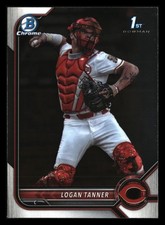 Logan Tanner 2022 Bowman Draft Chrome 1st #BDC-55 Cincinnati Reds ROOKIE *010