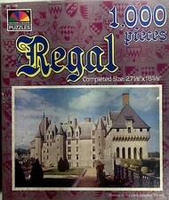 Regal Chateau On The Loire Langeais France 1000pc 27X18 Selchow & Righter Puzzle