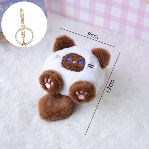 Kawaii Little Cat Doll Pendant Diy Couples Keychain - Picture 11 of 18