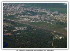 Crnl. FAP Francisco Secada Vignetta International Airport Peru Airport Postcard
