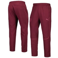 Image of Manchester City PUMA Casuals Pants - Dark Red