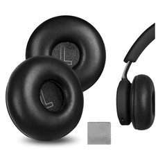 Geekria Sheepskin Ear Pads for Bang Olufsen Beoplay H8i Headphones Black
