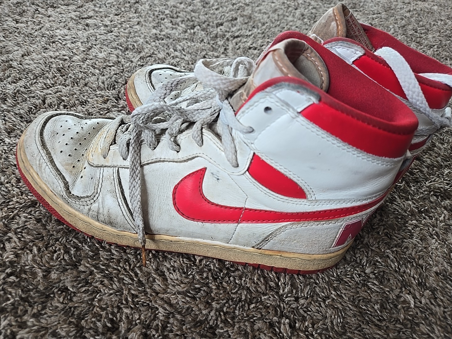 Rare Nike Big Nike Vintage OG 1986 80s Size Mens 9 - Used Red image 3