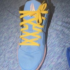 Nike Ja 1 Blue Yellow Kids Basketball Sneakers Mesh Comfort US 6