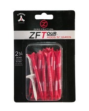 Zero Friction Tour 3-Prong Golf Tees 2-3/4-inch Red 40