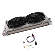 3 Row Aluminum Radiator Fan Shroud Relay Kit for Chevy S10 V8 82-02 CU829