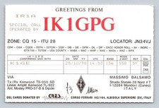 Radioamatore QSL IK1GPG Italia 1998 Kenwood TS-950 TL-922 Mosley