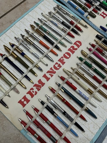 Riesiges Vintage Nebraska Werbung Werbe Kugelschreiber Bleistift Lot Display Matten - Bild 6 von 9