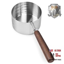 Dog-Cat Food-Scoop Measuring-Cup - 304 stainless steel material.1-Cup 1 CUP