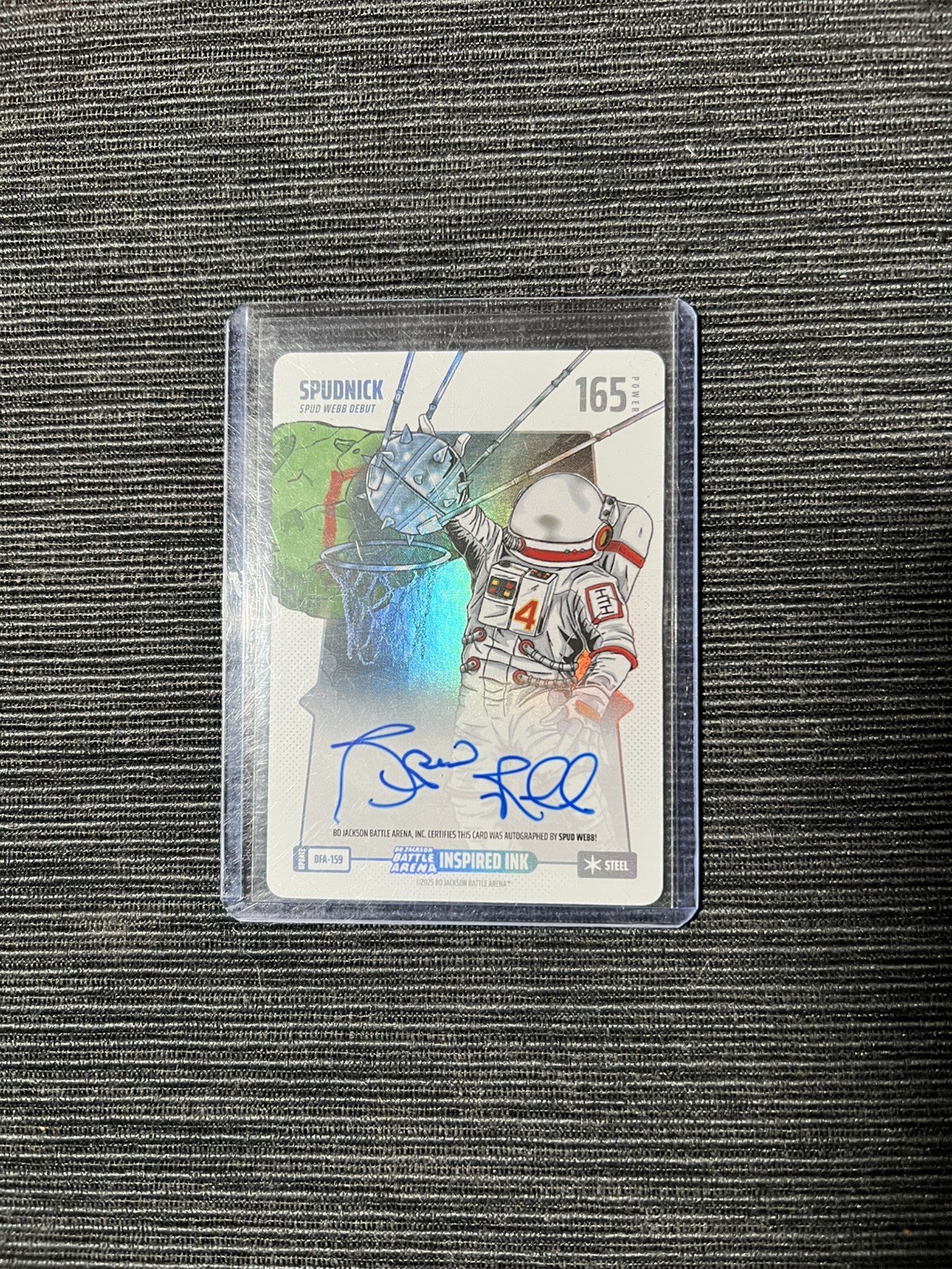 Spudnick Spud Webb Auto Bo Jackson Battle Arena Inspired Ink 165 Steel BFA-159