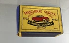 LESNEY MATCHBOX MOKO #22a VAUXHALL CRESTA ORIGINAL BOX ONLY