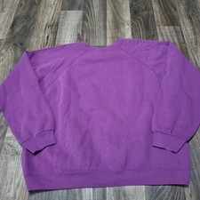 Vintage Hanes Sport Blank Crewneck Sweatshirt Size XL 90s Made In USA Purple