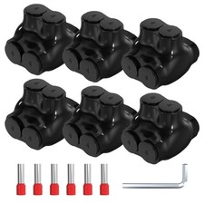 2 Port Insulated Multi Tap Connector 4-14AWG Aluminum to Copper Wire Connectors