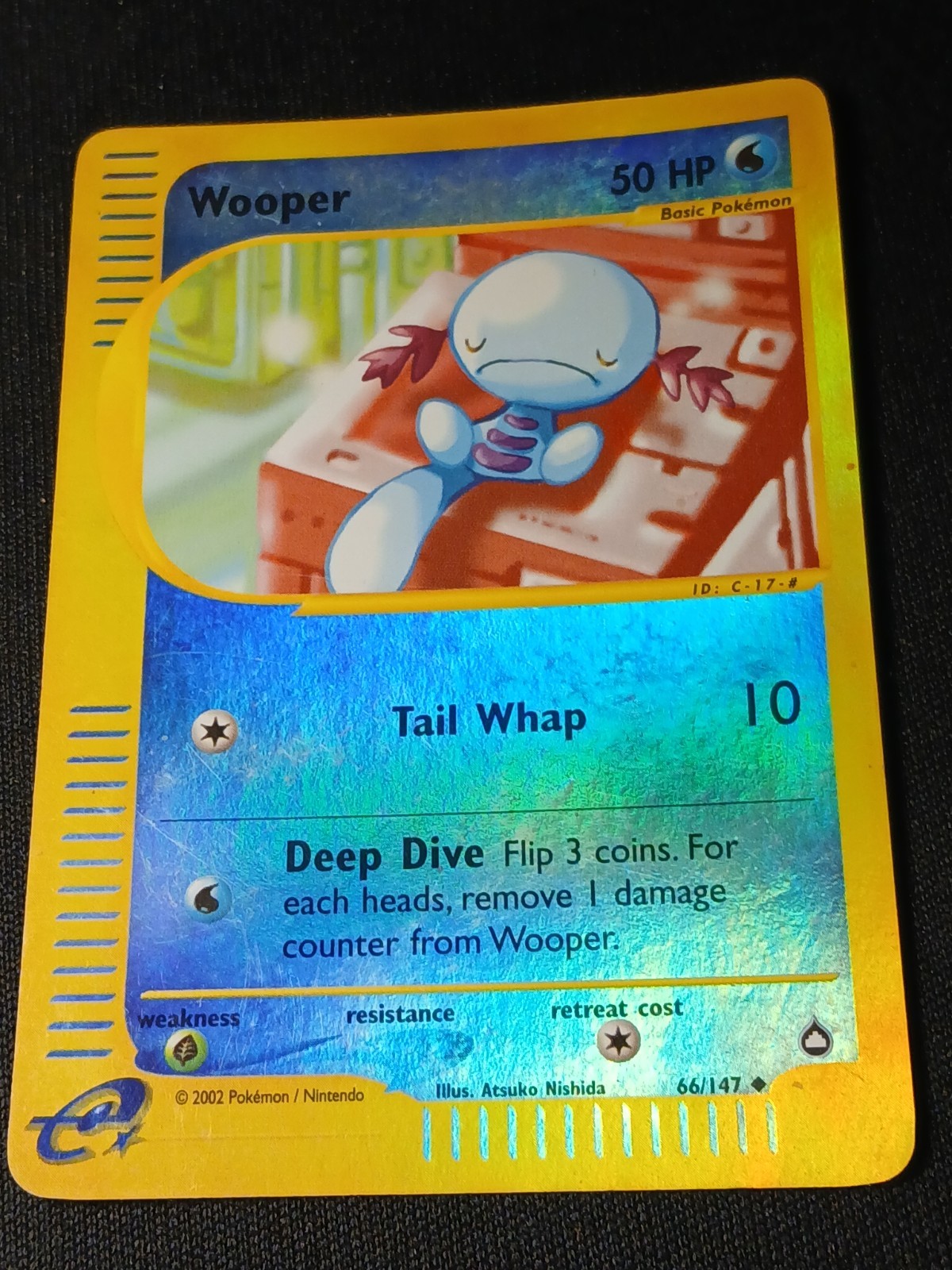 Wooper 66/147 Aquapolis Reverse Holo Common Heavily Played WOTC 2002