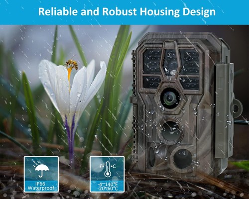 GardePro E5S Trail Camera, 64MP 1296p HD Video, Game Cameras with camouflage - 第 8/9 張圖片