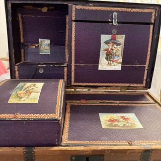 Darling Antique Doll Trunk