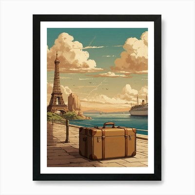 Paris Eiffel Tower Art Print Framed Wall Art Poster Canvas Print Picture