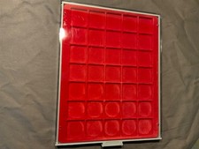 Lindner M&uuml;nzbox mit 35 quadratischen F&auml;chern (1)
