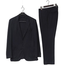 Belvest suit Size 52 Jersey single-breasted jacket and slacks Branded clothi...