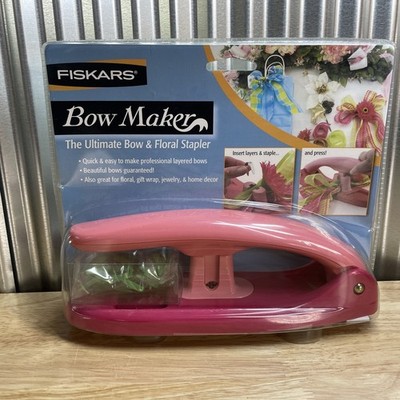 Fiskars Bow Maker - The Ultimate Bow and Floral Stapler Manual Press 2006 NEW