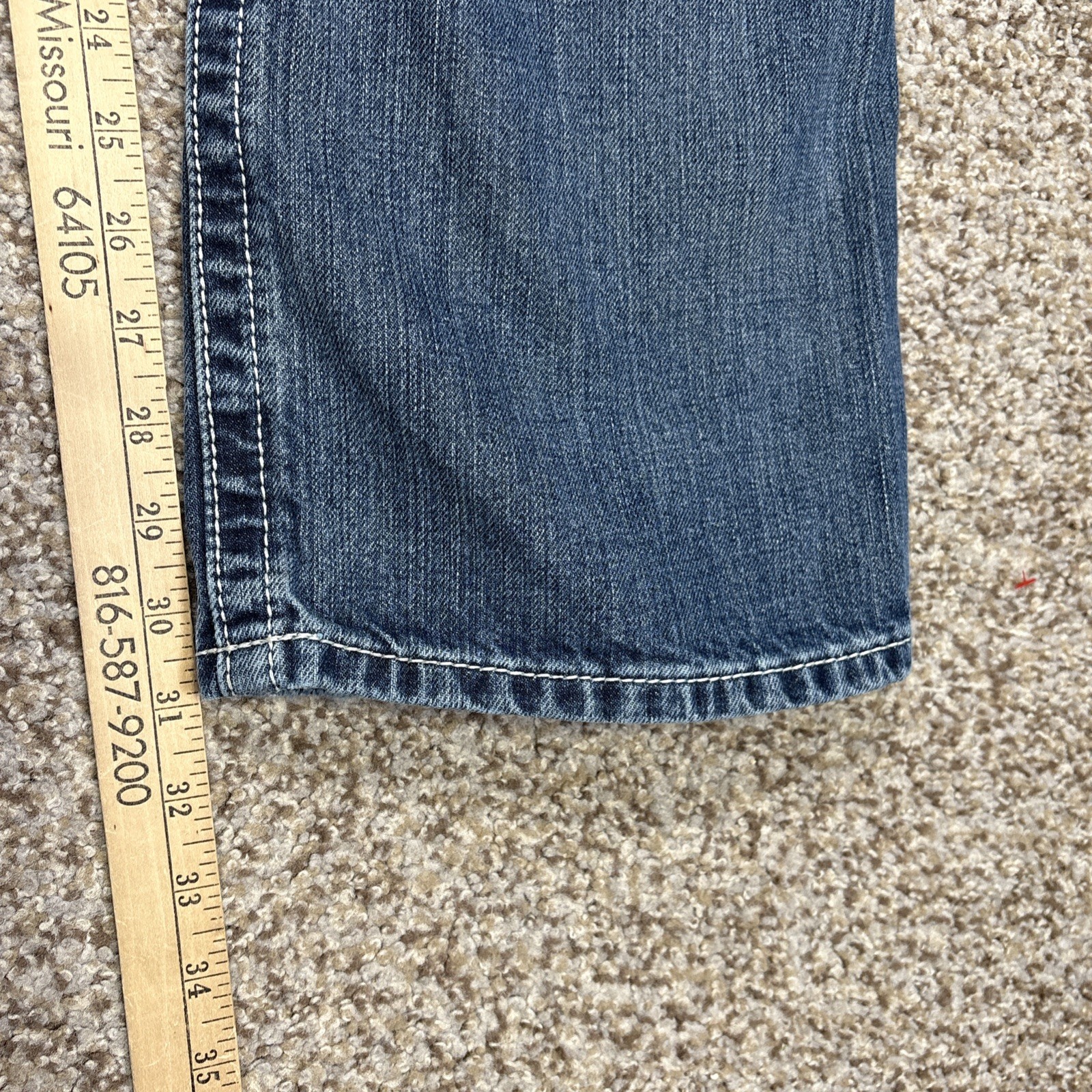 Ariat Jeans Mens 40x32 Blue M4 Low Rise Boot Workwear Denim Fits 40 X 31 - View 11