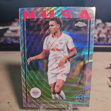 2024-25 Topps Chrome Uefa Club Competitions - Antonio Nusa #175 Wave Refractor