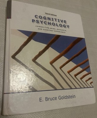Cognitive Psychology 3rd Ed E. Bruce Goldstein College Textbook Wadsworth