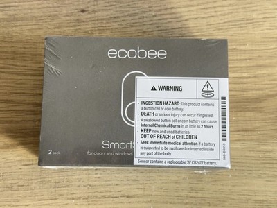 ecobee SmartSensor for Doors and Windows - Pack of 2  NEW SEALED