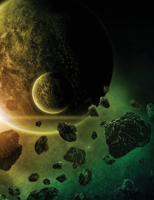 Asteroid Field 2 Hex-Map Sketchbook: Game Mapping Notebook (Sci-Fi