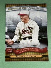 Rogers Hornsby 2010 Topps History of the World Series Cardinals #HWS4 X853