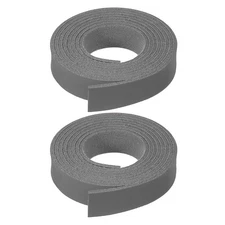 2 Pcs Faux Suede Leather Strap 12mm x 1.1 Yard Leather String Cord, Dark Grey