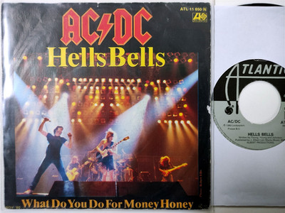 AC/DC***7'' Single - Hells Bells / What Do You Do For Money Honey***1980***VG