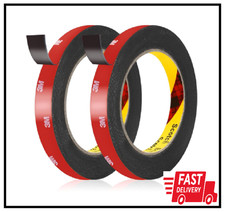 2 Rolls Double Sided Tape Heavy Duty, 0.5IN X 16.5FT Two Sided Mounting Tape Wat