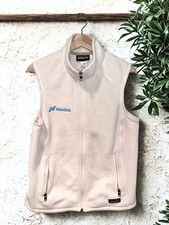 Patagonia Nasdaq Synchilla Vest Women&rsquo;s L Off White Fleece Full Zip Outdoor