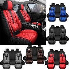 Full Set Leather Seat Covers For Ford F150 F250 F350 Pickup Truck Front Rear