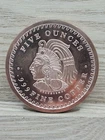 5 oz Copper Round Coin Aztec Calendar Mint .999 Fine Copper