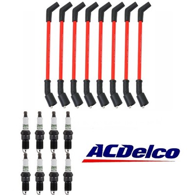 For Chevrolet Gmc Ls1 4.8L 5.3L 6.0L Spark Plugs ACDLECO Spark Plug Wires 48322