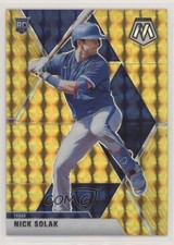 2020 Panini Chronicles Mosaic Gold Prizm 3/10 Nick Solak #45 0rm6