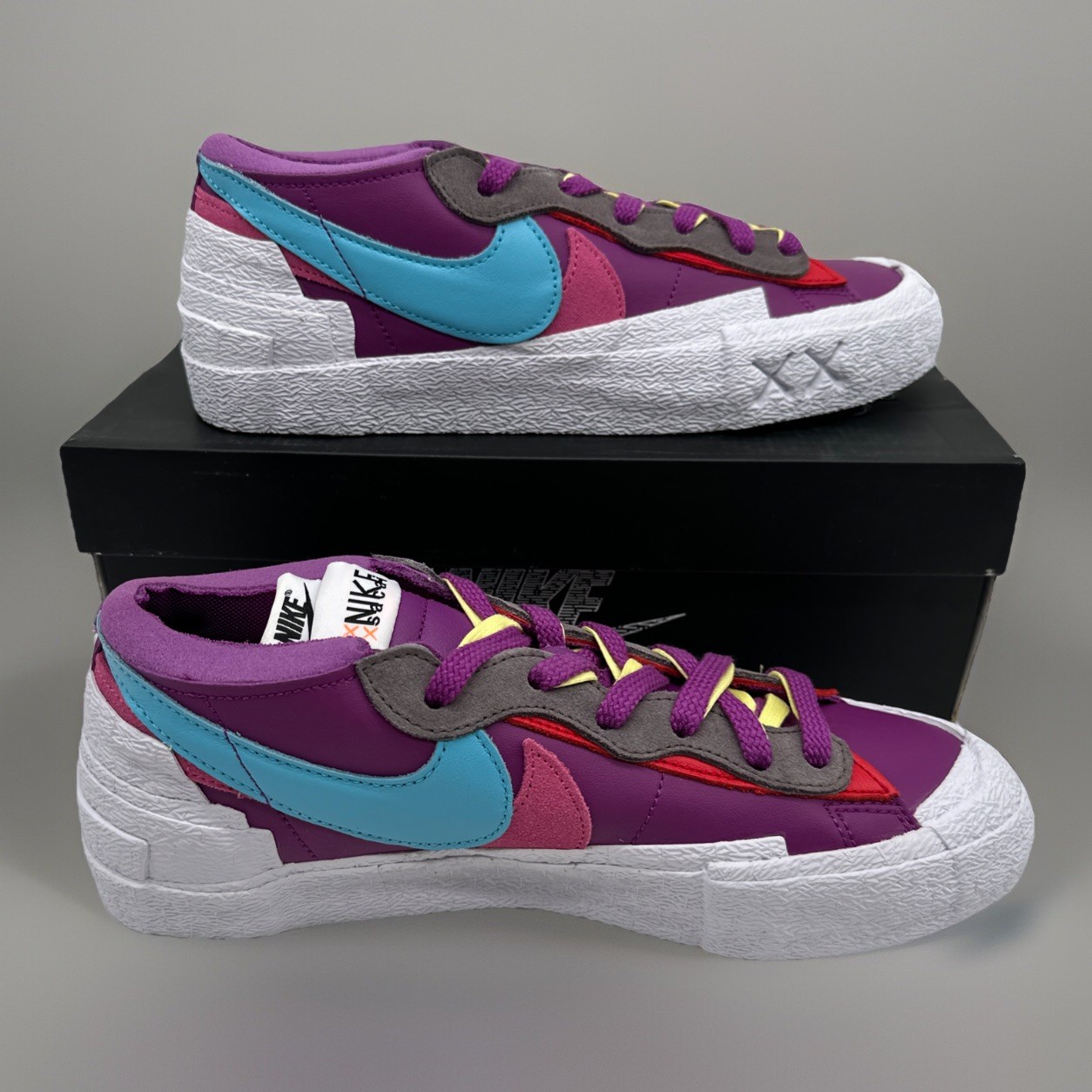 SACAI X NIKE Taglia 9 Nike KAWS x sacai x blazer basso viola crepuscolare